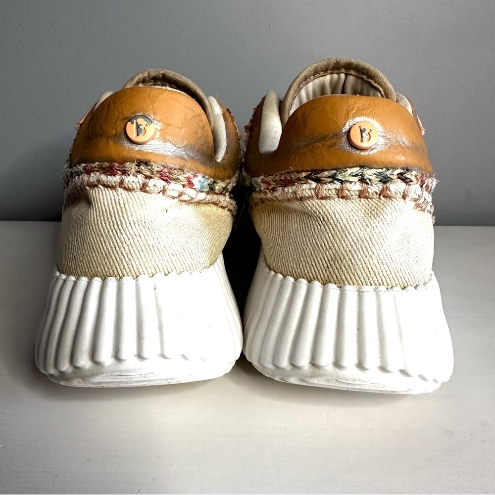 LA STRADA - Women’s Chunky Sole Sneakers, Textured Fabric, Multicoloured, Sz 38 - Picture 7 of 9